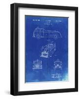 PP128- Faded Blueprint Firetruck 1939 Patent Poster-Cole Borders-Framed Premium Giclee Print