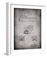 PP128- Faded Grey Firetruck 1939 Patent Poster-Cole Borders-Framed Giclee Print