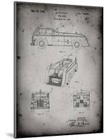 PP128- Faded Grey Firetruck 1939 Patent Poster-Cole Borders-Mounted Giclee Print