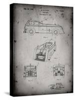 PP128- Faded Grey Firetruck 1939 Patent Poster-Cole Borders-Stretched Canvas