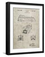 PP128- Sandstone Firetruck 1939 Patent Poster-Cole Borders-Framed Giclee Print