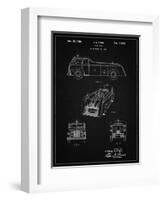 PP128- Vintage Black Firetruck 1939 Patent Poster-Cole Borders-Framed Giclee Print