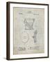 PP129- Antique Grid Parchment Siphoning Water Closet 1909 Patent Poster-Cole Borders-Framed Giclee Print