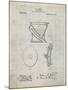 PP129- Antique Grid Parchment Siphoning Water Closet 1909 Patent Poster-Cole Borders-Mounted Giclee Print