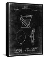 PP129- Black Grunge Siphoning Water Closet 1909 Patent Poster-Cole Borders-Framed Stretched Canvas