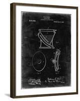 PP129- Black Grunge Siphoning Water Closet 1909 Patent Poster-Cole Borders-Framed Giclee Print