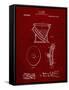 PP129- Burgundy Siphoning Water Closet 1909 Patent Poster-Cole Borders-Framed Stretched Canvas