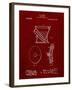 PP129- Burgundy Siphoning Water Closet 1909 Patent Poster-Cole Borders-Framed Giclee Print