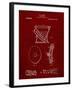 PP129- Burgundy Siphoning Water Closet 1909 Patent Poster-Cole Borders-Framed Giclee Print