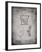 PP129- Faded Grey Siphoning Water Closet 1909 Patent Poster-Cole Borders-Framed Giclee Print