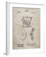 PP129- Sandstone Siphoning Water Closet 1909 Patent Poster-Cole Borders-Framed Giclee Print