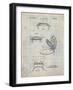 PP130- Antique Grid Parchment Toilet Seat Poster-Cole Borders-Framed Giclee Print