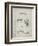 PP130- Antique Grid Parchment Toilet Seat Poster-Cole Borders-Framed Giclee Print