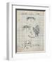 PP130- Antique Grid Parchment Toilet Seat Poster-Cole Borders-Framed Giclee Print