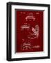 PP130- Burgundy Toilet Seat Poster-Cole Borders-Framed Giclee Print