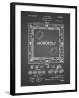 PP131- Black Grid Monopoly Patent Poster-Cole Borders-Framed Giclee Print