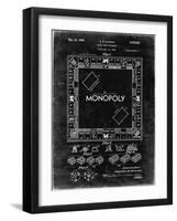PP131- Black Grunge Monopoly Patent Poster-Cole Borders-Framed Giclee Print