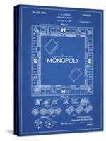 PP131- Blueprint Monopoly Patent Poster-Cole Borders-Stretched Canvas