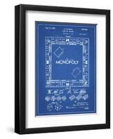 PP131- Blueprint Monopoly Patent Poster-Cole Borders-Framed Premium Giclee Print