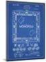 PP131- Blueprint Monopoly Patent Poster-Cole Borders-Mounted Premium Giclee Print