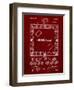 PP131- Burgundy Monopoly Patent Poster-Cole Borders-Framed Giclee Print