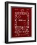 PP131- Burgundy Monopoly Patent Poster-Cole Borders-Framed Giclee Print