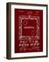 PP131- Burgundy Monopoly Patent Poster-Cole Borders-Framed Giclee Print