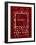 PP131- Burgundy Monopoly Patent Poster-Cole Borders-Framed Giclee Print