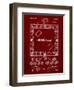 PP131- Burgundy Monopoly Patent Poster-Cole Borders-Framed Premium Giclee Print