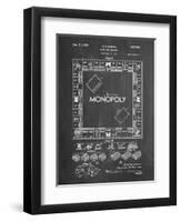 PP131- Chalkboard Monopoly Patent Poster-Cole Borders-Framed Giclee Print