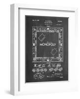 PP131- Chalkboard Monopoly Patent Poster-Cole Borders-Framed Giclee Print