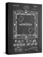 PP131- Chalkboard Monopoly Patent Poster-Cole Borders-Stretched Canvas