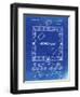 PP131- Faded Blueprint Monopoly Patent Poster-Cole Borders-Framed Giclee Print