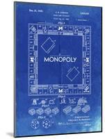 PP131- Faded Blueprint Monopoly Patent Poster-Cole Borders-Mounted Giclee Print