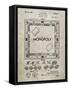 PP131- Sandstone Monopoly Patent Poster-Cole Borders-Framed Stretched Canvas
