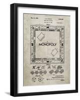 PP131- Sandstone Monopoly Patent Poster-Cole Borders-Framed Giclee Print