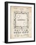 PP131- Vintage Parchment Monopoly Patent Poster-Cole Borders-Framed Giclee Print