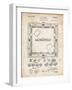 PP131- Vintage Parchment Monopoly Patent Poster-Cole Borders-Framed Giclee Print