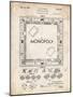 PP131- Vintage Parchment Monopoly Patent Poster-Cole Borders-Mounted Giclee Print