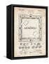 PP131- Vintage Parchment Monopoly Patent Poster-Cole Borders-Framed Stretched Canvas