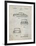 PP134- Antique Grid Parchment Buick Super 1949 Car Patent Poster-Cole Borders-Framed Giclee Print