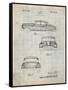 PP134- Antique Grid Parchment Buick Super 1949 Car Patent Poster-Cole Borders-Framed Stretched Canvas