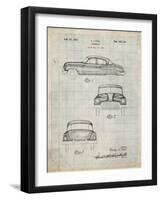 PP134- Antique Grid Parchment Buick Super 1949 Car Patent Poster-Cole Borders-Framed Giclee Print