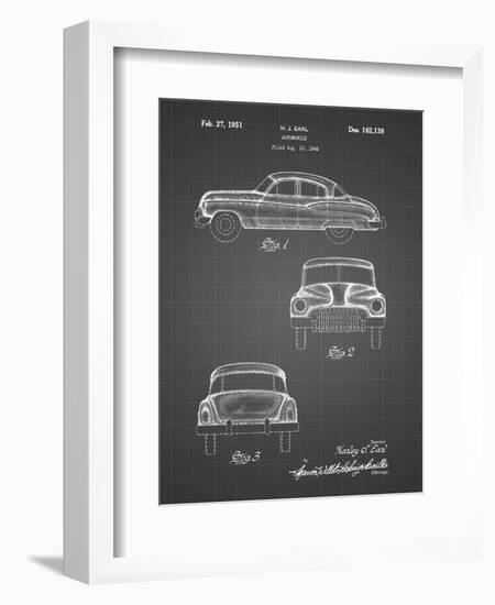 PP134- Black Grid Buick Super 1949 Car Patent Poster-Cole Borders-Framed Giclee Print