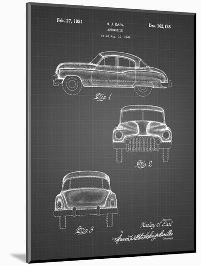 PP134- Black Grid Buick Super 1949 Car Patent Poster-Cole Borders-Mounted Giclee Print