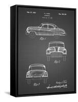 PP134- Black Grid Buick Super 1949 Car Patent Poster-Cole Borders-Framed Stretched Canvas