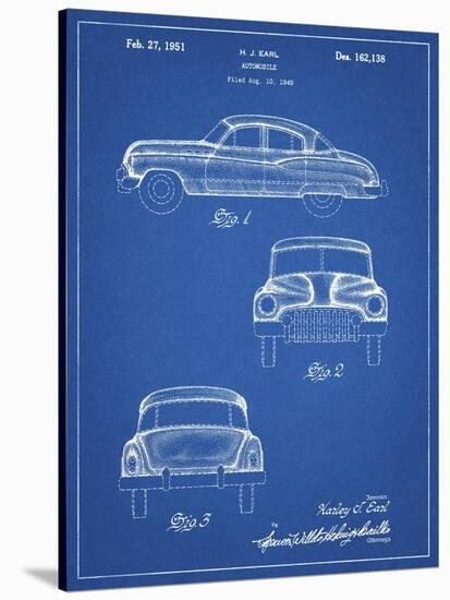 PP134- Blueprint Buick Super 1949 Car Patent Poster-Cole Borders-Stretched Canvas