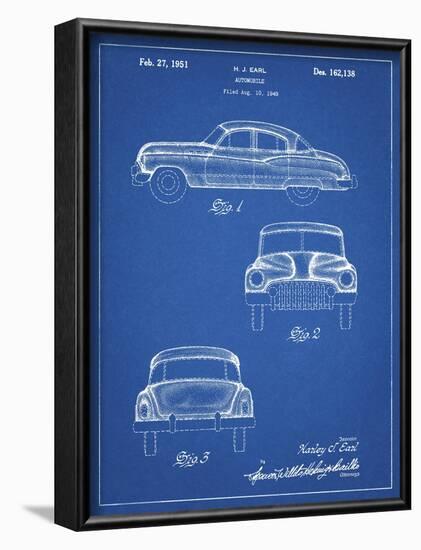 PP134- Blueprint Buick Super 1949 Car Patent Poster-Cole Borders-Framed Giclee Print