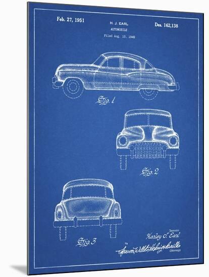 PP134- Blueprint Buick Super 1949 Car Patent Poster-Cole Borders-Mounted Giclee Print