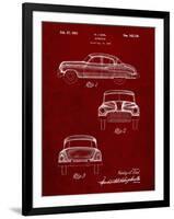 PP134- Burgundy Buick Super 1949 Car Patent Poster-Cole Borders-Framed Giclee Print